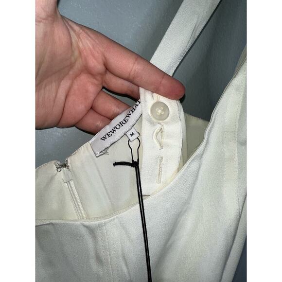 WeWoreWhat × Revolve Satin Charmeuse Corset Midi Dress NWT Women's Size Medium - Picture 7 of 11